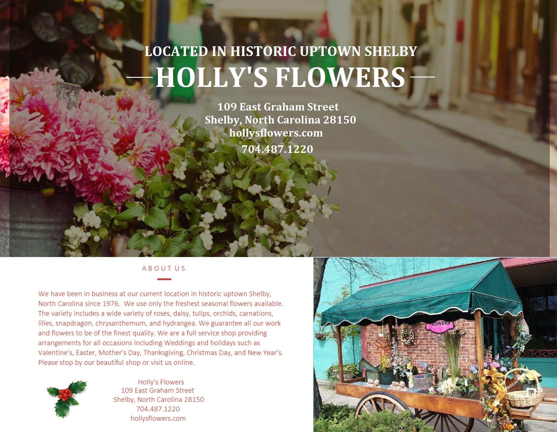 Hollysflowers Home Page